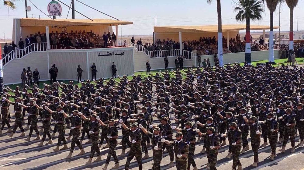 Iraqi Popular Forces Hold Military Parade, Marking 7th Establishment Anniversary