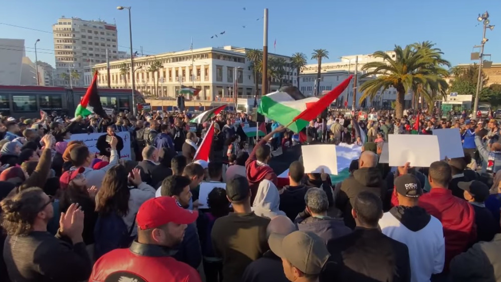 Moroccans Protest against Normalization of Relations with Israeli Regime