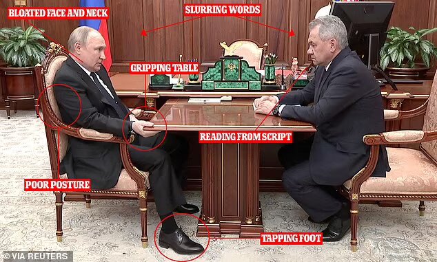 وضعیت سلامتی رئیس جمهور روسیه زیر ذره بین/ چرا پوتین میز را محکم نگه داشت!