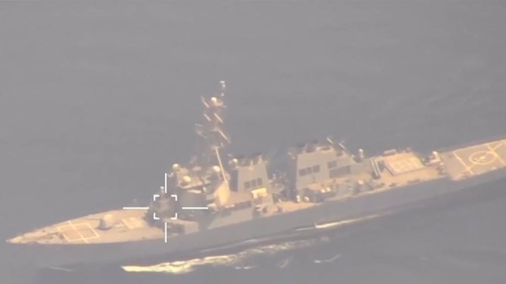 Iran Army Drone Keeps US Warship under Surveillance for 1 Day in Indian Ocean