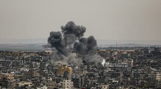 استمرار القصف المدفعي والجوي الاسرائيلي على المدنيين في غزة