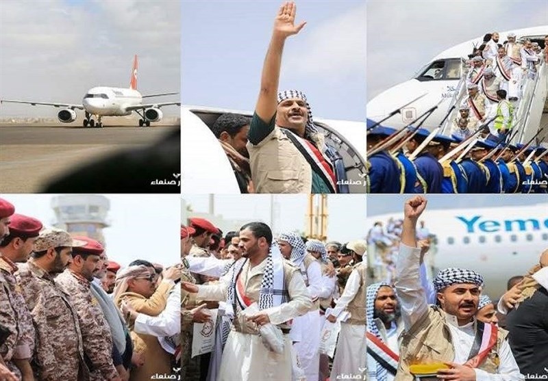 وصول خمس طائرات إلى صنعاء تحمل 350 أسيرا محررًا من سجون السعودية والساحل الغربي
