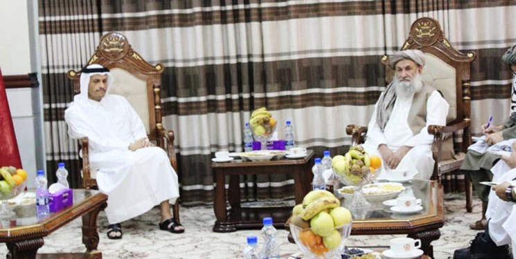 دیدار نخست‌وزیر قطر با مقامات ارشد طالبان در قندهار