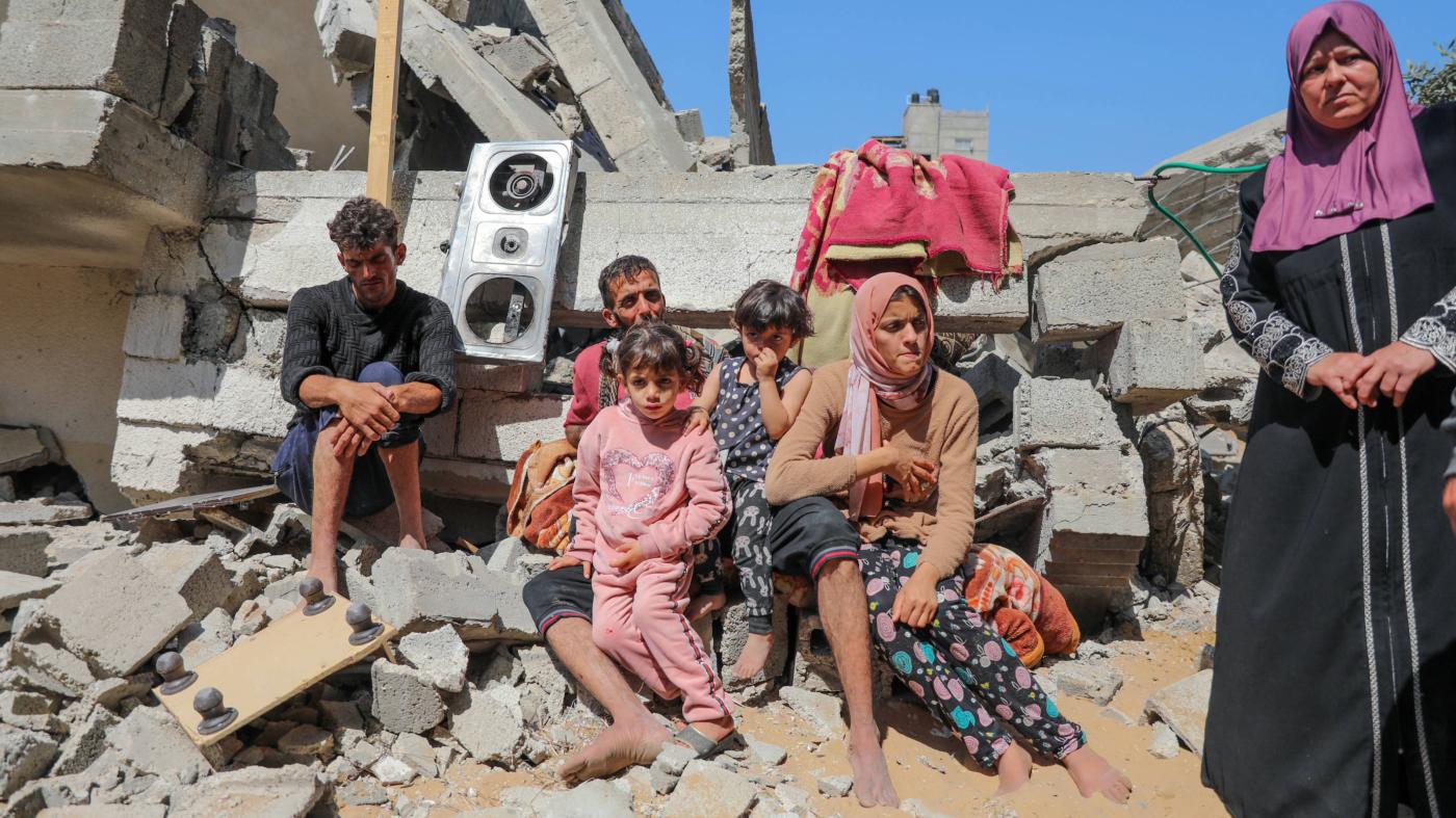 Dozens of Gazan Families Left Homeless by Israeli Airstrikes