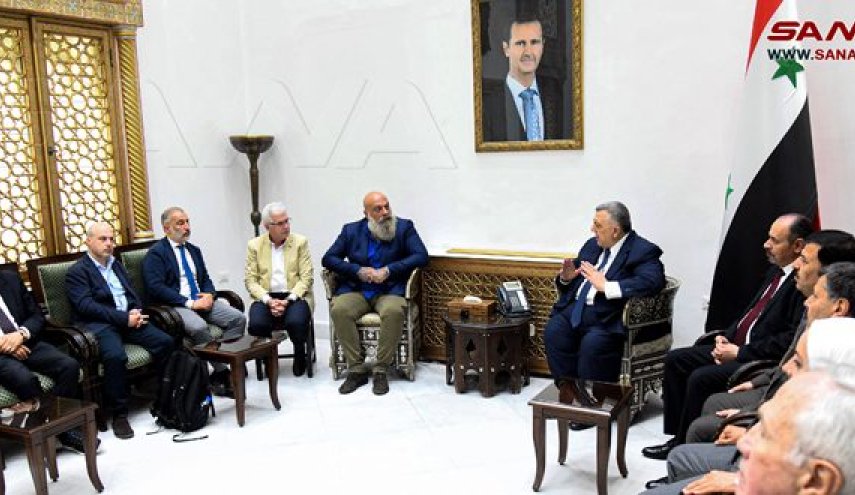 سوريا... رئيس مجلس الشعب السوري يلتقي وفد الجبهة الأوروبية للدفاع عن سورية