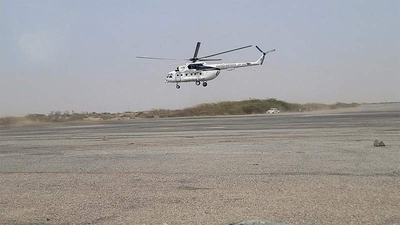 هبوط طائرة أممية بمطار الحديدة ضمن الترتيبات اللوجستية لإنقاذ خزان صافر