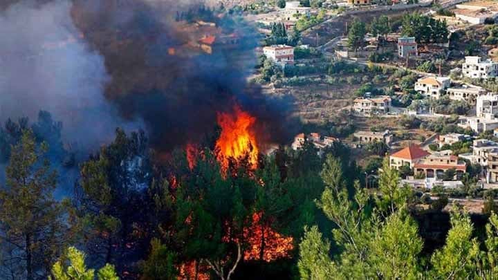 سوريا,,, الحرائق تلتهم عشرات الآلاف من أشجار التفاح والزيتون