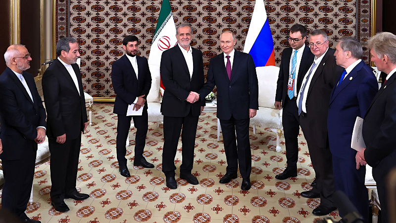 The Iranian president describes Tehran-Moscow relations as strategic