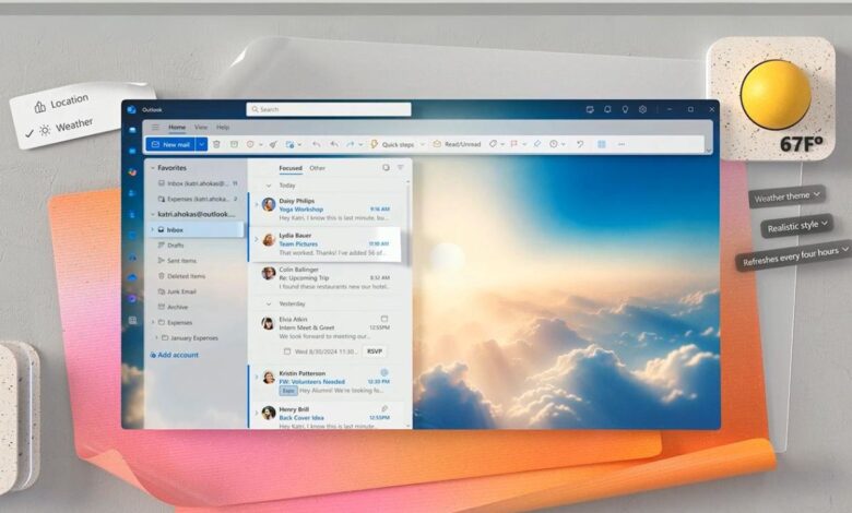 مايكروسوفت تتيح تخصيص مظهر Outlook بالذكاء الاصطناعي