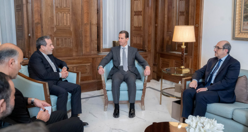 Araqchi of Iran Meets with Assad in Damascus, Syria