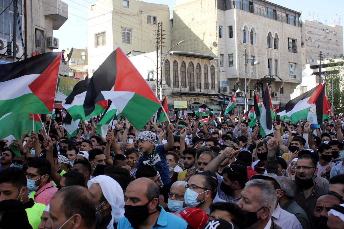 Protests Continue in Front of Israeli Embassy in Jordan