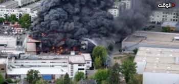 حريق هائل فى مصنع أسلحة بألمانيا وانتشار سحابة سامة