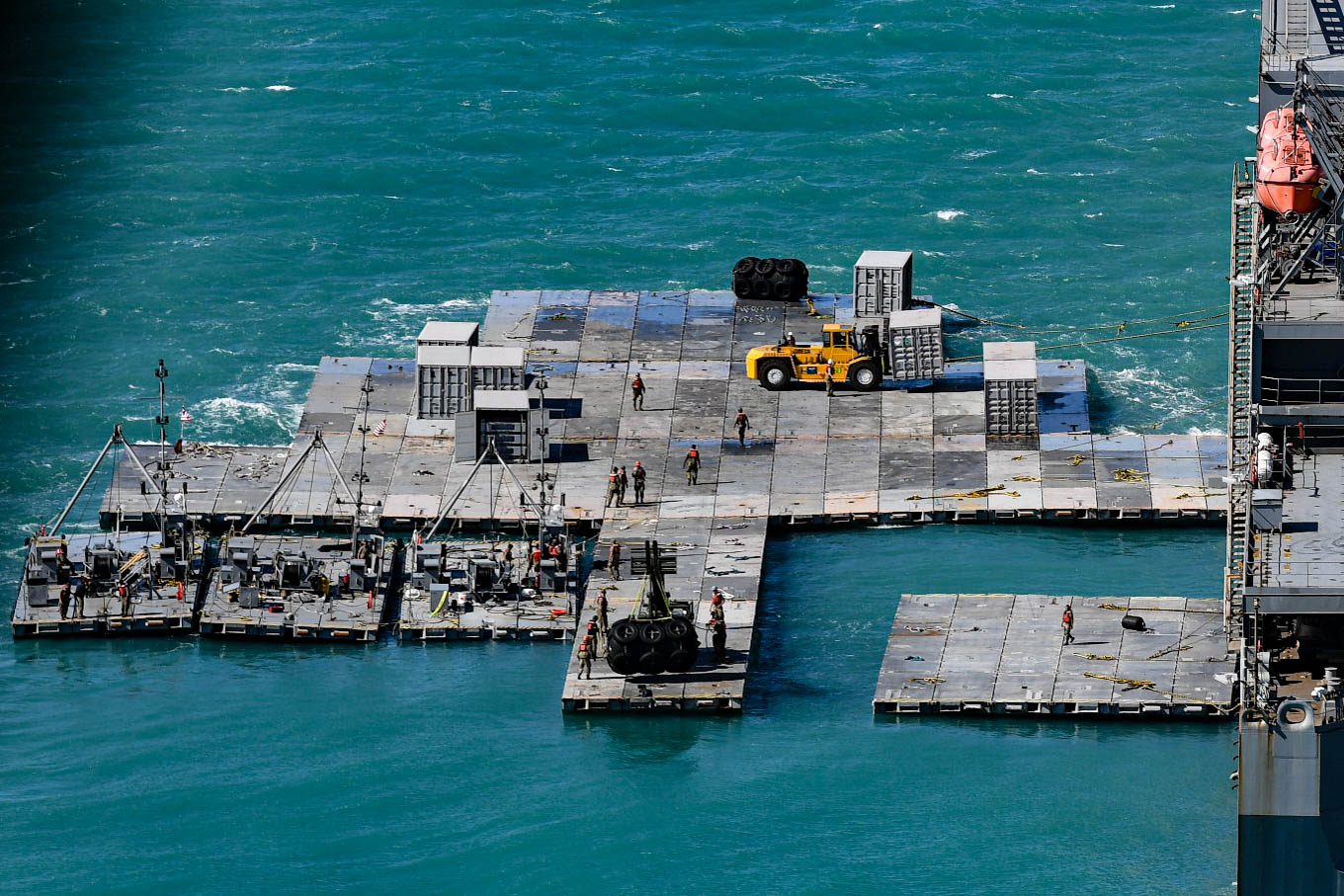 USA: Gaza Floating Port Construction Finished, Severe Weather Delays Launch!